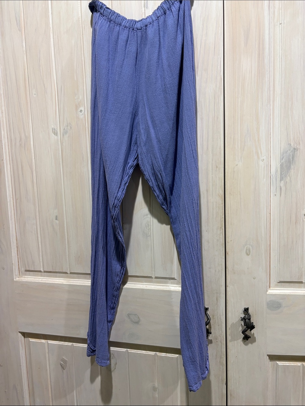 Oh My Gauze! Straight Leg Gauze Pants in Lavender Blue